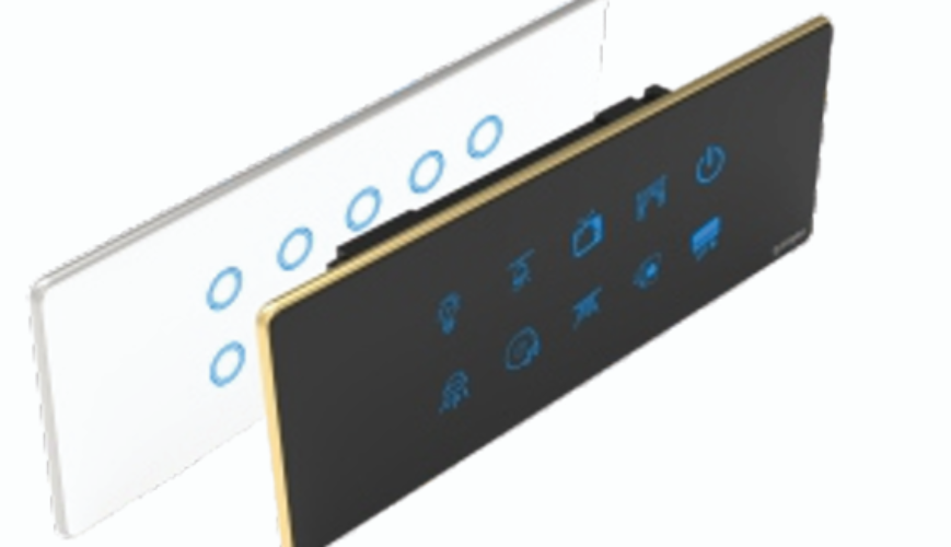 Royal Edge Color Smart Touch Switch-Luxeray ZigBee / WiFi 4 Switch + 2 Curtain  + 5 Pin Socket + USB Type A & C 18W Fast  charging- 6/8M (4+0+2+1U) & 6/8M  (4+0+2+1UL)