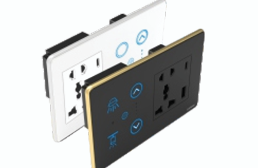 Royal Edge Color Smart Touch Switch-Luxeray ZigBee / WiFi 8 Switch + 5 Pin  Socket + USB Type A & C 18W Fast  charging- 6/8M (8+0+0+1U) & 6/8M  (8+0+0+1UL)