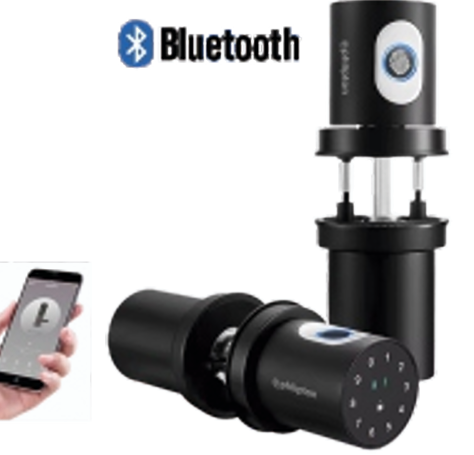 SMART LOCKS-BLE Series B1 Smart Biometric Door Lock  With Finger print + RFid + passcode +  mechanical key (Suitable of Internal Doors  Like Bedroom & Washroom)