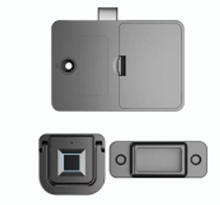 SMART LOCKS-WD1 Premium Pull Ring Design Fingerprint  Smart Lock for Cabinet,Drawer & Wardrobe  with Type C for Emergency Power Supply