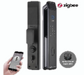 SMART LOCKS-Series 3 ZigBee Smart Biometric Door Lock  With App Support (one touch unlock) +  Finger print + RFid + passcode +  mechanical key + OTP +Direct Scene  Intigration with limited TUYA VDP &  Doorbells