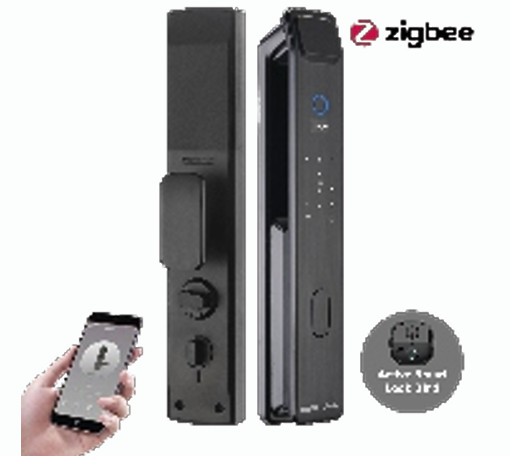SMART LOCKS-Series 3 ZigBee Smart Biometric Door Lock  With App Support (one touch unlock) +  Finger print + RFid + passcode +  mechanical key + OTP +Direct Scene  Intigration with limited TUYA VDP &  Doorbells