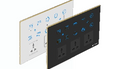 Royal Edge Color Smart Touch Switch- Luxeray ZigBee / WiFi 4 Switch +1 Fan +2  Curtain + 3 Socket - 12M (4+1+2+3)