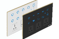 Royal Edge Color Smart Touch Switch-Luxeray ZigBee / WiFi 8 Switch+1 Fan+ 3  Socket - 12M (8+1+0+3