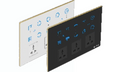Royal Edge Color Smart Touch Switch- Luxeray ZigBee / WiFi 6 Switch +1 Fan +1  Curtain + 3 Socket - 12M (6+1+1+3)