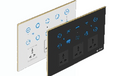 Royal Edge Color Smart Touch Switch-Luxeray ZigBee / WiFi 6 Switch+ 2 Fan + 3  Socket - 12M (6+2+0+3
