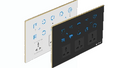 Royal Edge Color Smart Touch Switch- Luxeray ZigBee / WiFi 6 Switch +1 Fan +1  Curtain + 3 Socket - 12M (6+1+1+3)