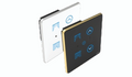 Royal Edge Color Smart Touch Switch- Luxeray ZigBee / WiFi 1 Curtain + 1 FAN-  2M (0+1+1+0U)