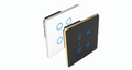 Royal Edge Color Smart Touch Switch- Luxeray ZigBee / WiFi 4 Switch - 2M  (4+0+0+0U)