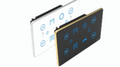 Royal Edge Color Smart Touch Switch- Luxeray ZigBee / WiFi 2 Switch + 2 Fan +1  Curtain- 4M (2+2+1+0U