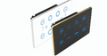 Royal Edge Color Smart Touch Switch- Luxeray ZigBee / WiFi 4 Switch + 2 Fan -  4M (4+2+0+0U)