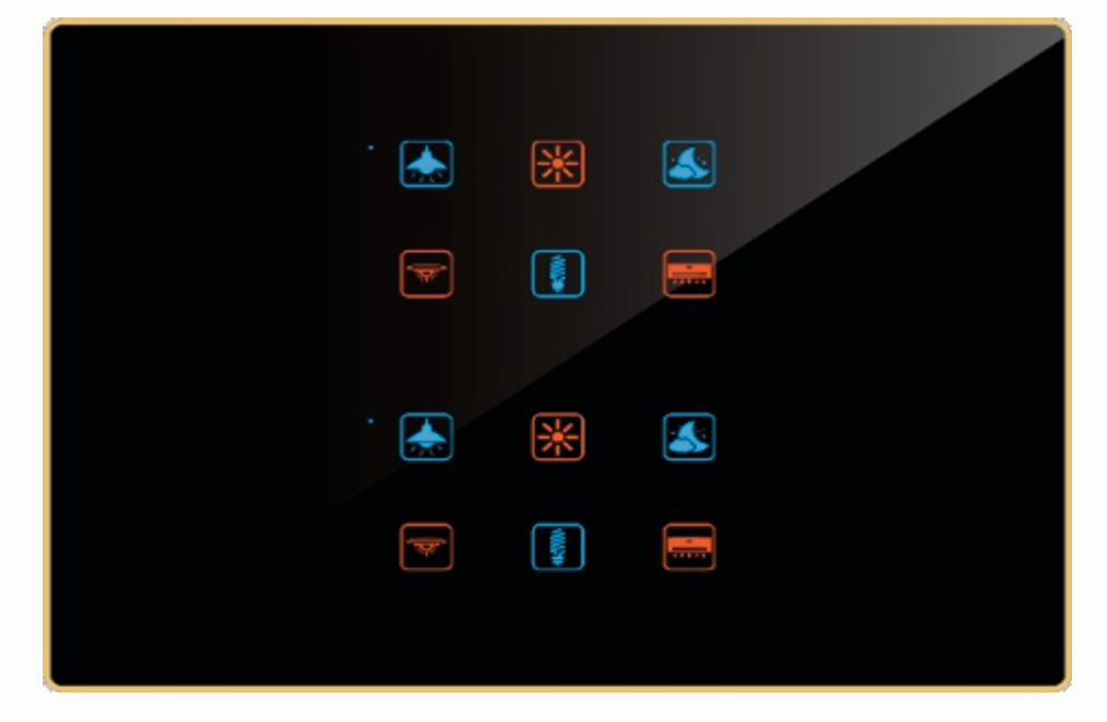 Edge Color Smart Touch Switch-Edge Color Touch 12 Switch