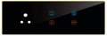 Edge Color Smart Touch Switch-Edge Color Touch 4 Switch 1 Socket