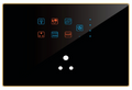 Edge Color Smart Touch Switch-Edge Color Touch 6 Switch  1 Fan 1 Socket ( Only Available in Acrylic )