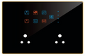 Edge Color Smart Touch Switch- Edge Color Touch 6 Switch 1 Fan 2 Socket