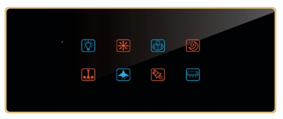 Edge Color Smart Touch Switch- Edge Color Touch 8 Switch