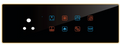 Edge Color Smart Touch Switch-Edge Color Touch 8 Switch 1 Socket