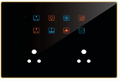 Edge Color Smart Touch Switch- Edge Color Touch 8 Switch 2 Socket