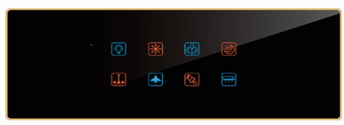 Edge Color Smart Touch Switch- Edge Color Touch 8 Switch