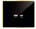 Edge Smart Touch Switch-Edge Double USB Charger  A-Type & C-Type. ( Only Available in Acrylic )