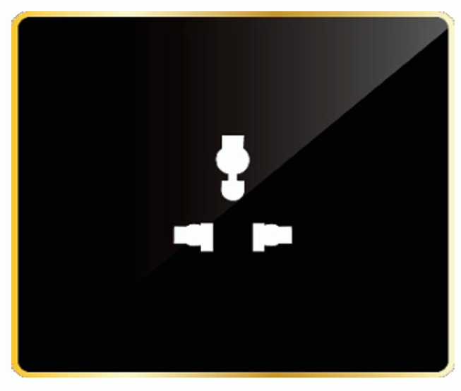 Edge Color Smart Touch Switch- Edge Socket 6 AMP. ( Only Available in Acrylic )