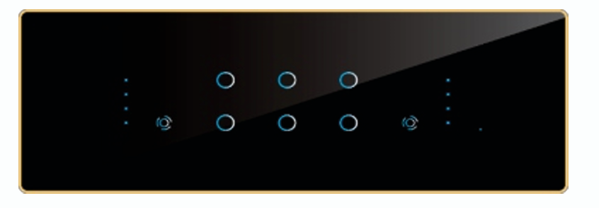 Edge Smart Touch Switch- Edge Touch 6 Switch 2 Fan