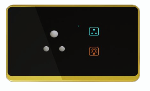 Royal Edge Color Smart Touch Switch -2 Switch 1 Socket
